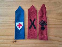 Militär Abzeichen aus Stoff Zustand gemäss Bilder