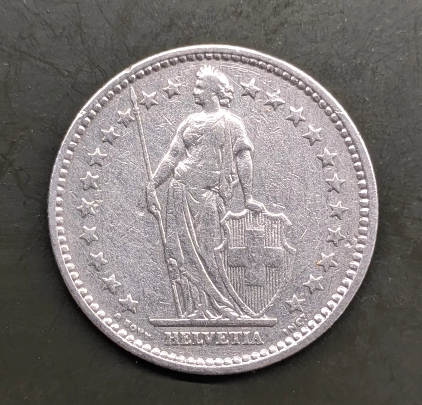 Alle Münzen: 2 Fr. 1904 Silber – Gebraucht aus Zetzwil von Spitz70 1
