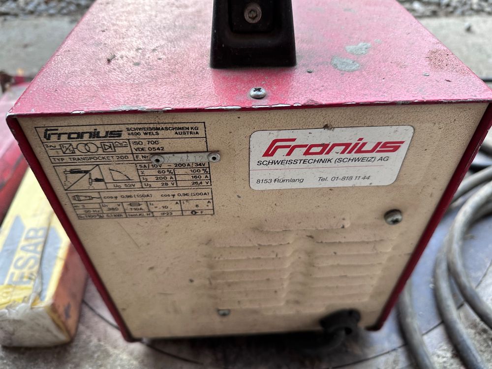 Wig - Schweißgerät 170 DC, gasgekühlt Fronius Schweißmaschine in
