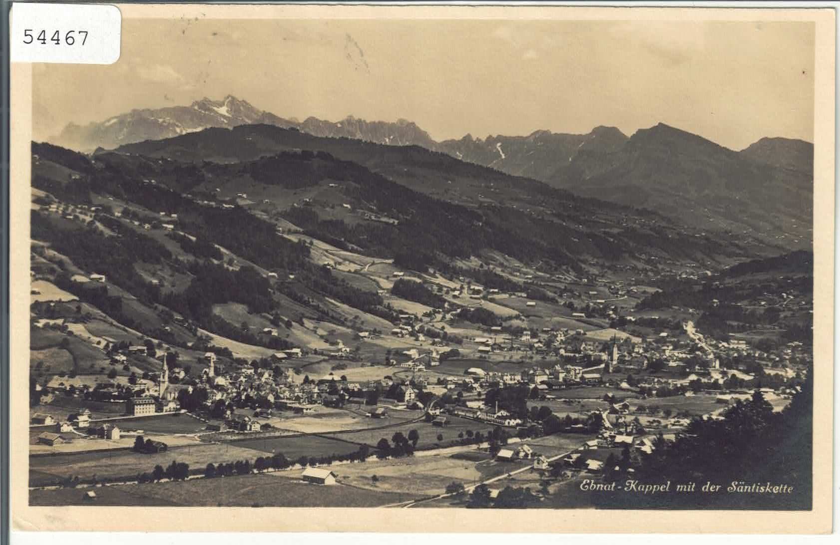 Cartoline postali: Ebnat-Kappel mit der Säntiskette – Usato da Ettingen venduto da Kartenplanet
