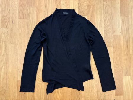 Nove Marzo - Cardigan in Leinen, schwarz, 36