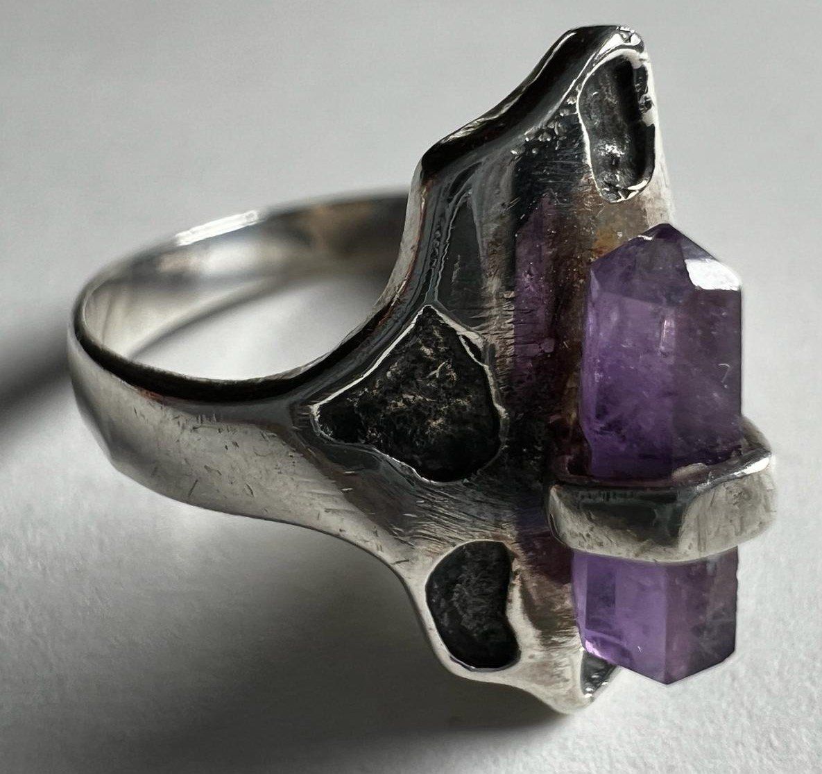 Anelli: Amethyst Ring modernes Design Ringgrösse 54 – Usato da Unterseen venduto da bongmarley 1