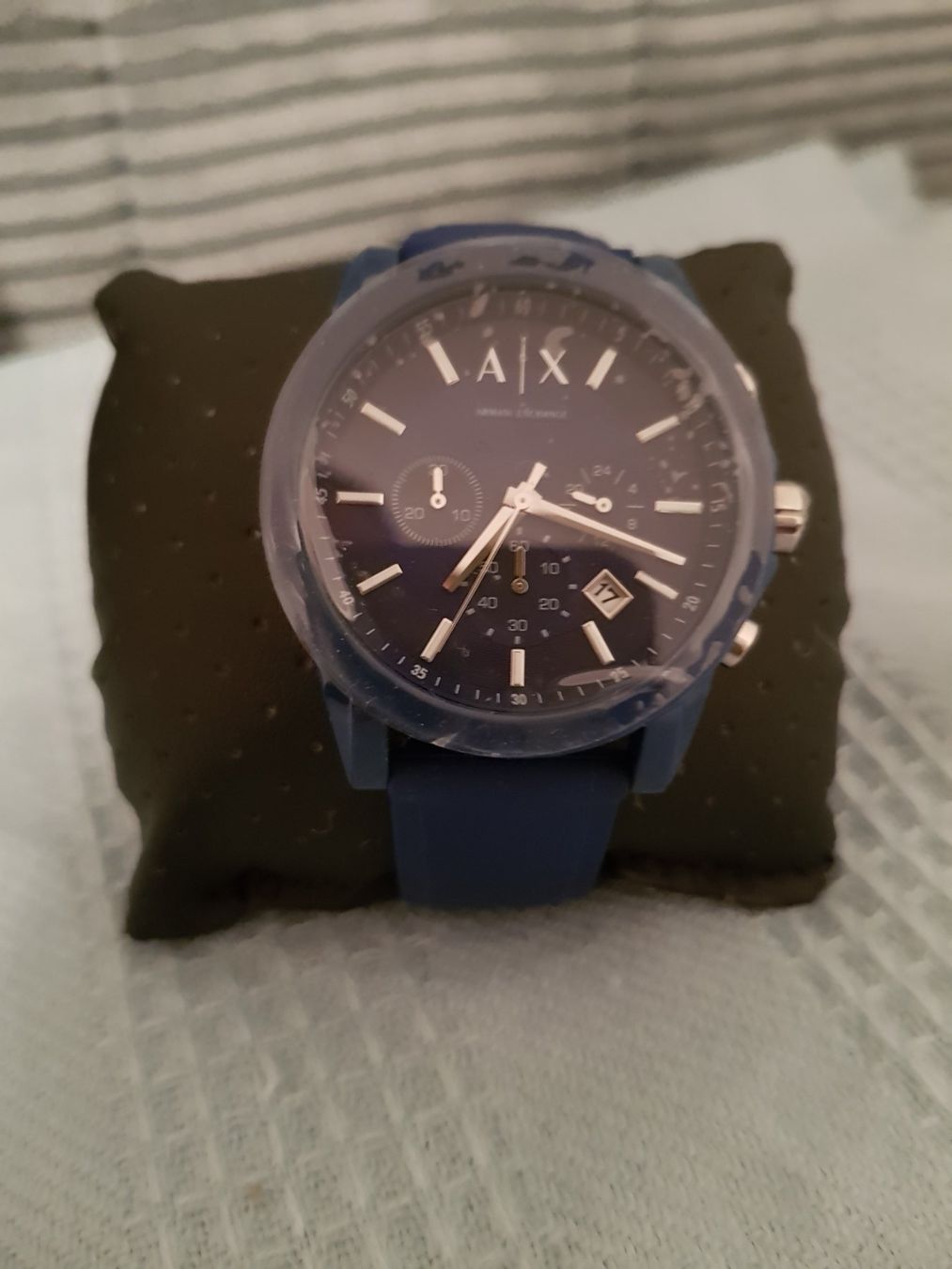 Armani Orologi: Armani Exchange Herren Armbanduhr, blau, – Nuovo (secondo la descrizione) da Basel venduto da O-MEGA 1