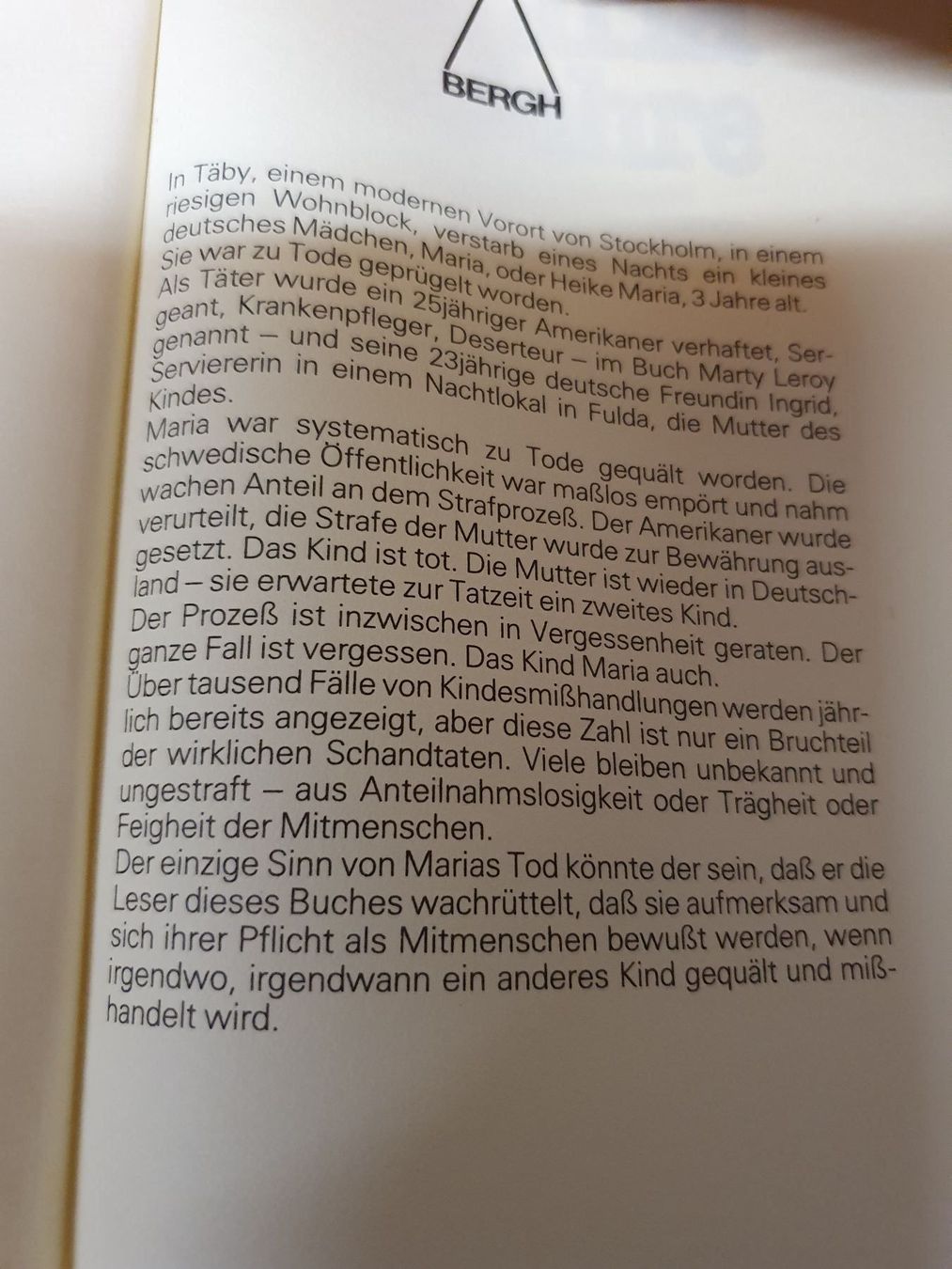 Libri: Maria 3 Jahre – Usato da Oberdorf BL venduto da BaldenEagle 1