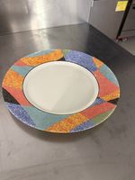 81 kleine Teller mit buntem Muster, 20 cm (Arcopal France)