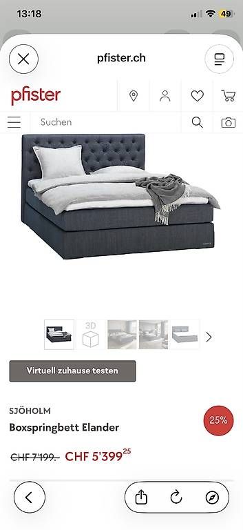 Betten: Boxspringbett SJÖHOLM – Gebraucht aus Stein am Rhein von kar_9lmg 3