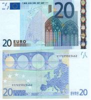 20 Euro S Italien J013 signatur trichet unc