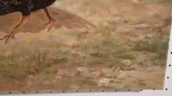 Gemälde: E.Kurti "Hühnerstall" Oelgemälde – Gebraucht aus Zürich von Galerie-Kunst 1