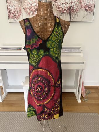 Desigual Kleid, bunt gemustert, 38