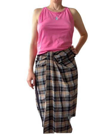 Zara Skirt - Check Print - Size S.