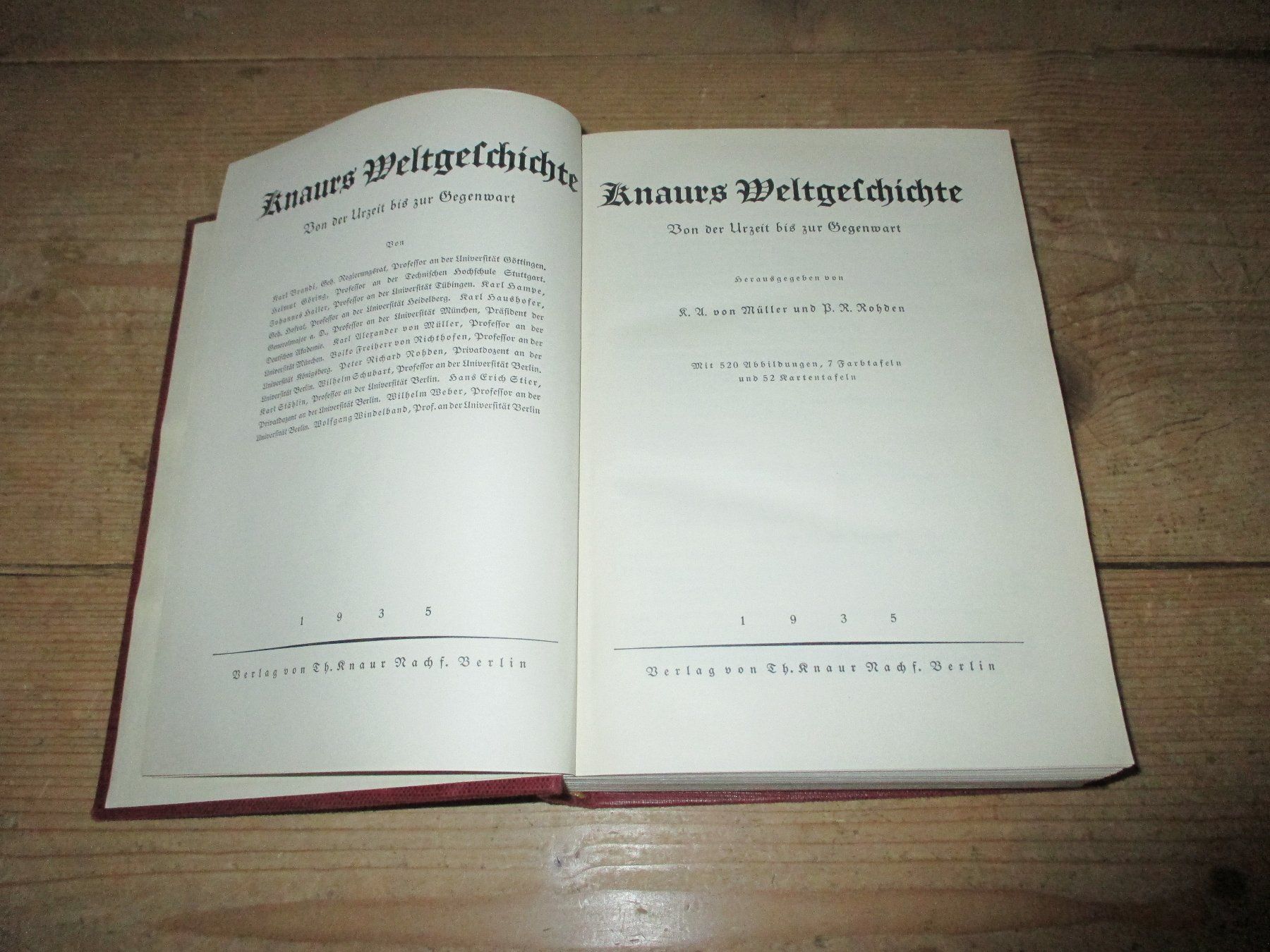 Libri: Knaurs Weltgeschichte 1935 – Usato da Flims - Dorf venduto da Stagediver 1