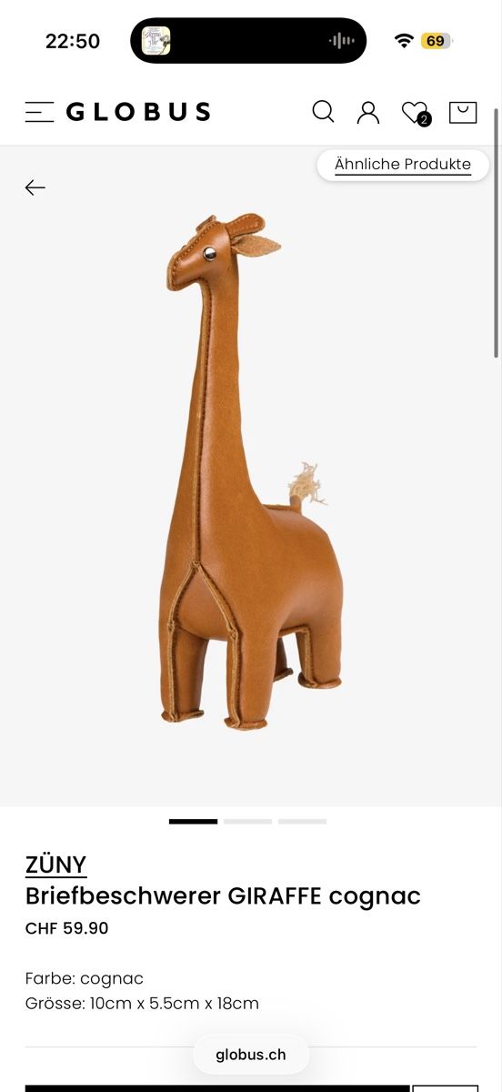 Alle Dekorationen: ZÜNY Briefbeschwerer Nilpferd und Giraffe – Neu (gemäss Beschreibung) aus Zürich von AH8001 3