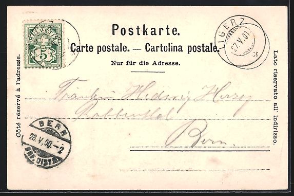 Cartoline postali: AK Ile de Saint-Pierre, La Cour, 1900 – Usato da Berlin venduto da bartko-reher 1