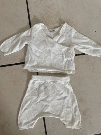 Vertbaudet Bio Strickjacke+Strickhösli Gr.50