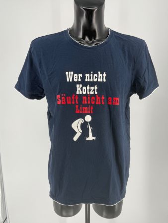 Shirt Gr. XXL - Wer nicht kotzt, säufft nicht am Limit