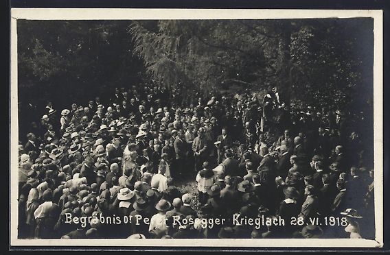 Ansichtskarten: Krieglach, Begräbnis von Peter Rosegger – Gebraucht aus Berlin von bartko-reher