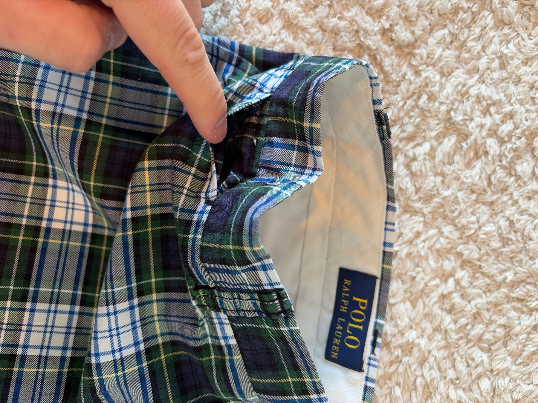 Ralph Lauren Pantalons: Short Patchwork Ralph Lauren Bleu et Vert - W38 – Neuf (Voir description) à Hauterive NE par Leo_o 5