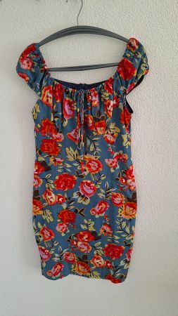 Blümchen Kleid Sommerkleid / Gr. 36/S Top