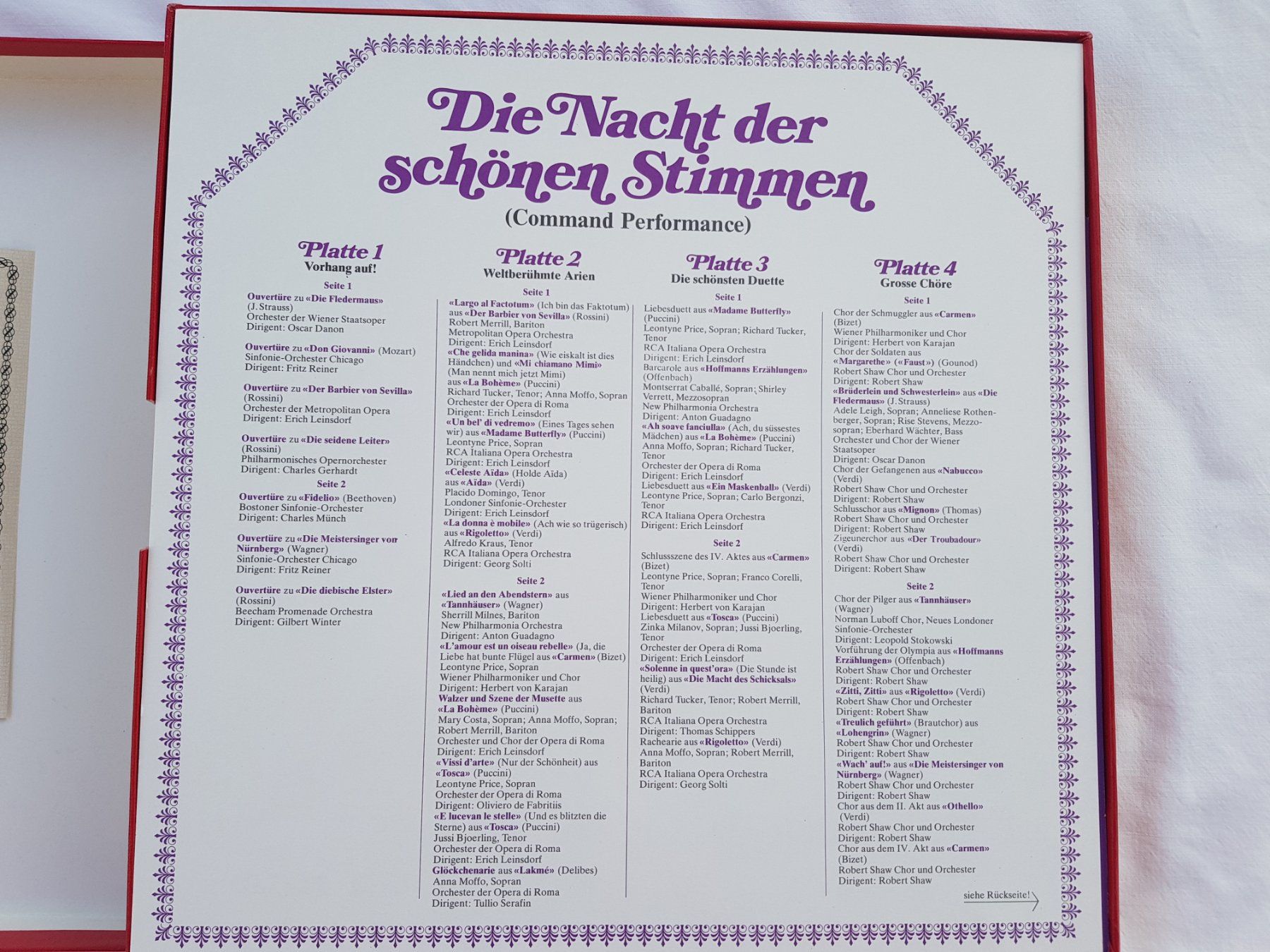 Dischi in vinile: Vintage Set "Die Nacht der schönen Stimmen" 8 LPs – Usato da Näfels venduto da SuEdHe 2