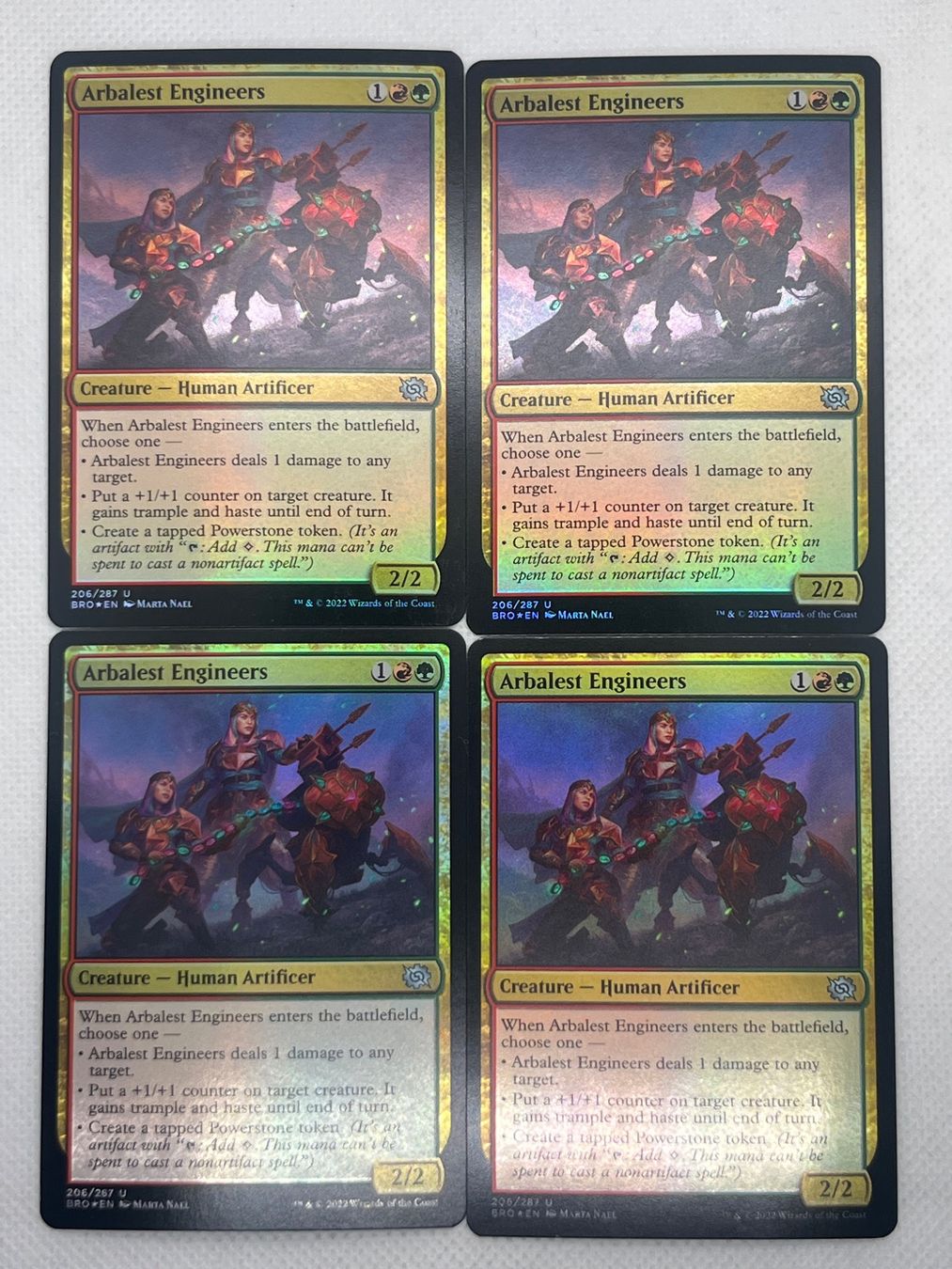 Magic The Gathering Carte collezionabili: MTG: Arbalest Engineers Foil - 4 Karten – Usato da Hinterkappelen venduto da Kim1992