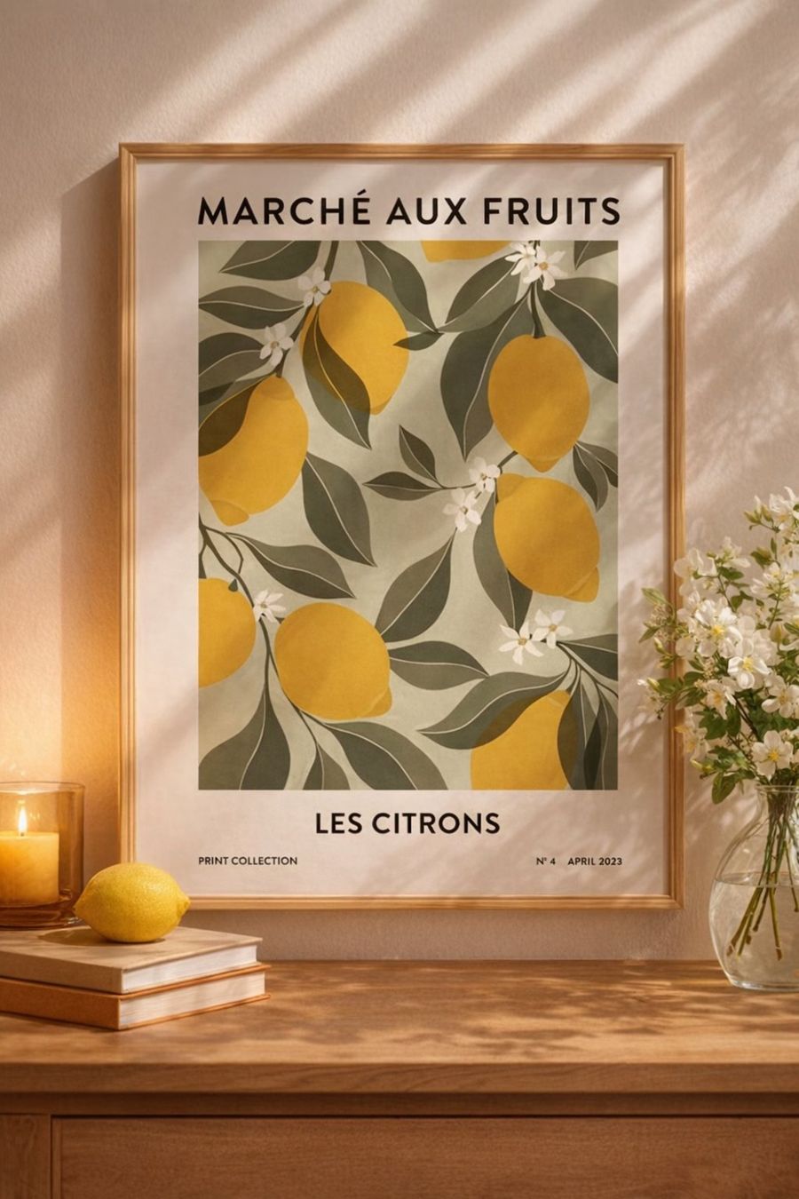 Poster & Bilder: Poster affiche Impression Les citrons Vintage rétro déco – Neu und originalverpackt aus Meyrin von Nostalgica 1