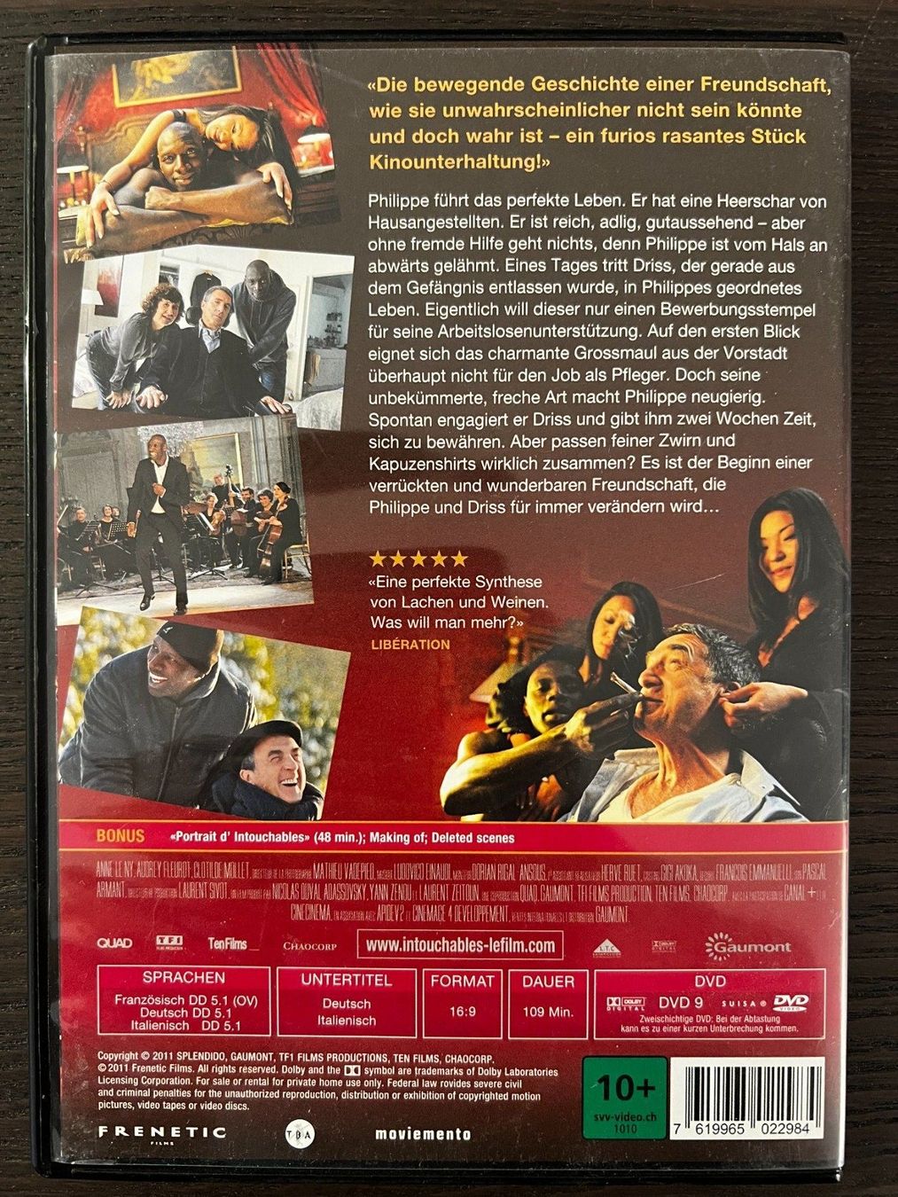 Tutti i DVDs: Intouchables – Usato da Zürich venduto da FilmFreunde 1