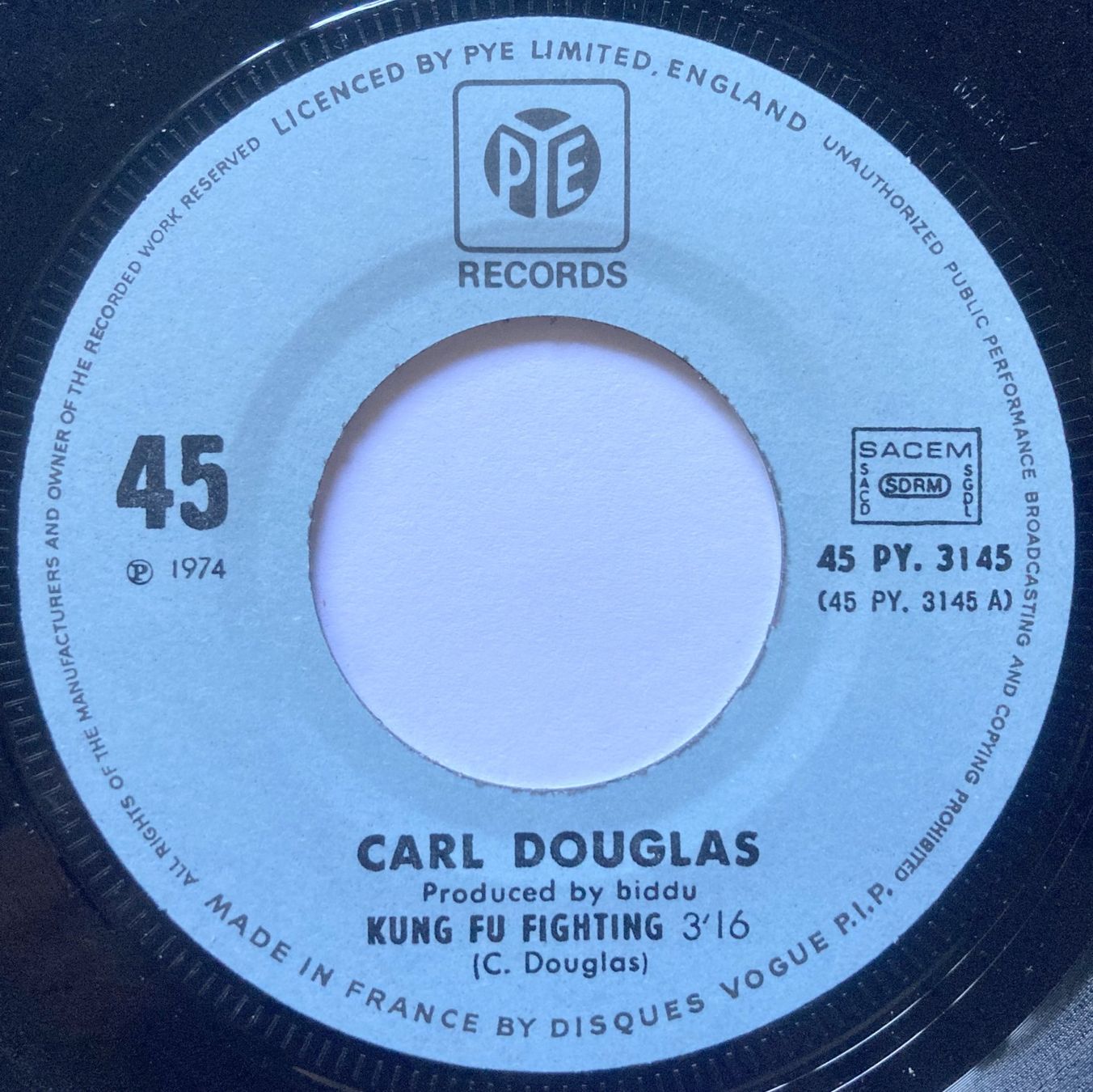 Dischi in vinile: CARL DOUGLAS - KUNG FU FIGHTING – Usato da Bottens venduto da hotter-than-hell 2