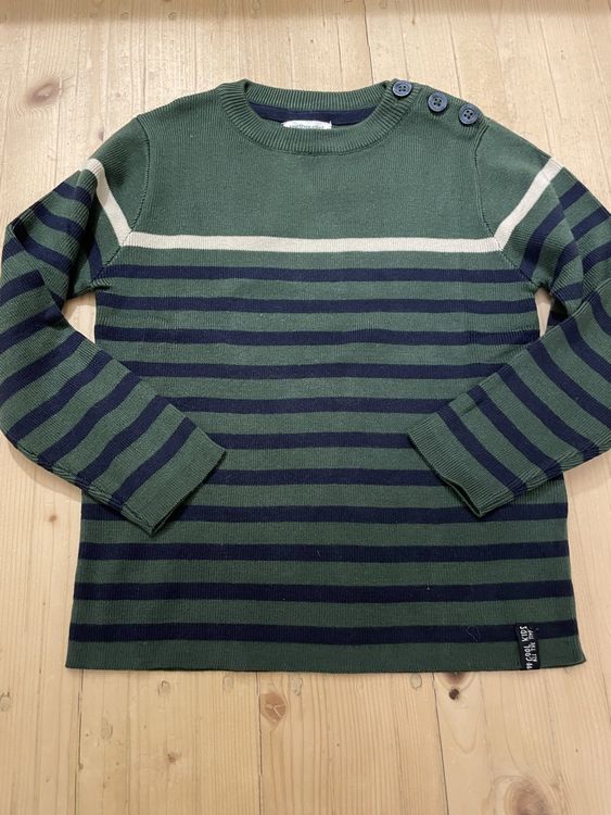 Vertbaudet Sweatshirt Jungen Mit Bouclé-Motiv - 80% Baumwolle