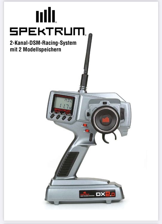 Set Radio Spektrum STX2 + Récepteur SR200, 2.4GHz, Occasion RC