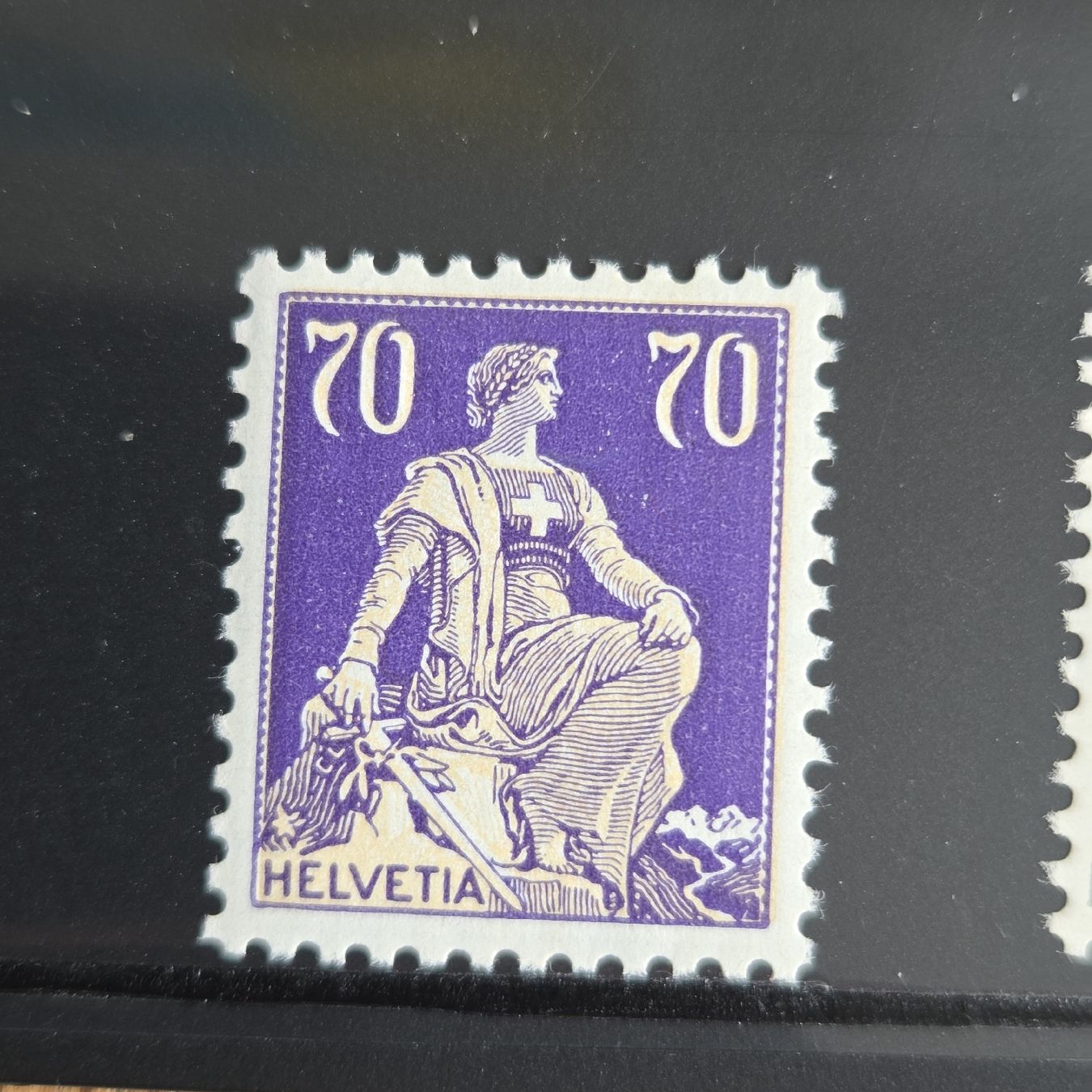 Tous les timbres: Schweizer Briefmarken Helvetia-Satz, 7 Werte Postfrisch – D'occasion à Stans par Ducati16 7