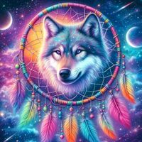 Diamond Painting Mystischer Wolf-1-Wolf-826