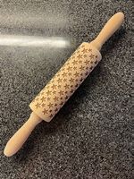 Teigroller aus Holz mit Gravur