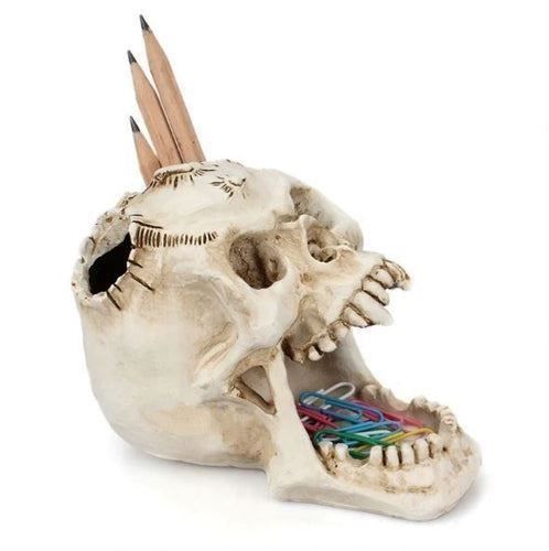 Sistemi di archiviazione: Stiftehalter - Totenkopf Schädel – Nuovo e nell'imballaggio originale da Buchs SG venduto da Skullep 2