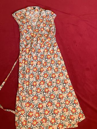 J.Crew Kleid geblümt Grösse M Viskose guter Zustand