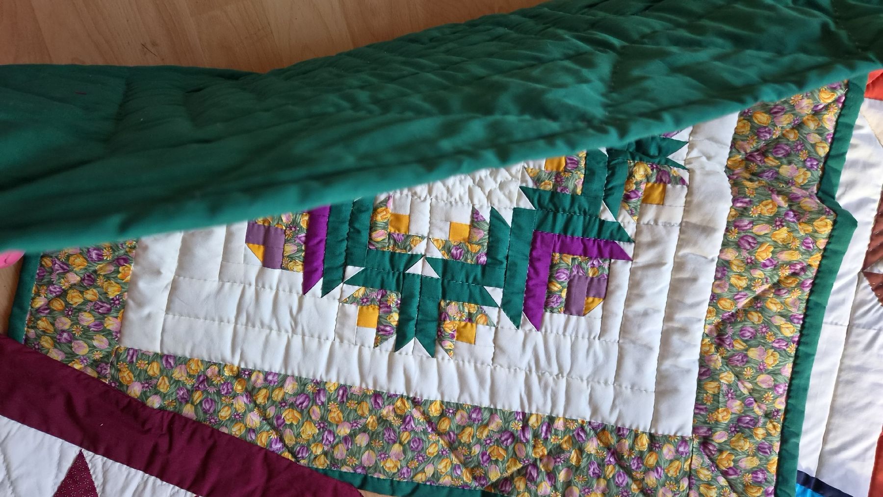 Coperte: Patchwork Decken und Topflappen Set verschiedene Motive 70er – Nuovo (secondo la descrizione) da Kölliken venduto da MissesBossTop1 3