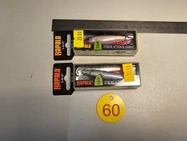 2 Rapala X-Rap 6cm Angelkoeder neu & OVP Egli Forelle