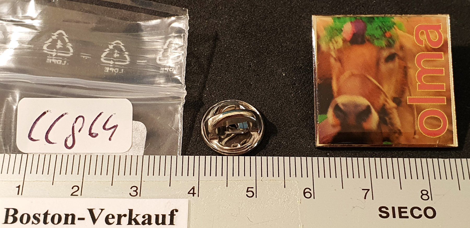 Placchette & Badge: CC864 - Pin olma / Kuh – Usato da Reinach BL venduto da Boston-Verkauf 1