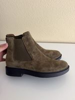 Chelsea Boots Geox olivgrün aus Wildleder guter Zustand