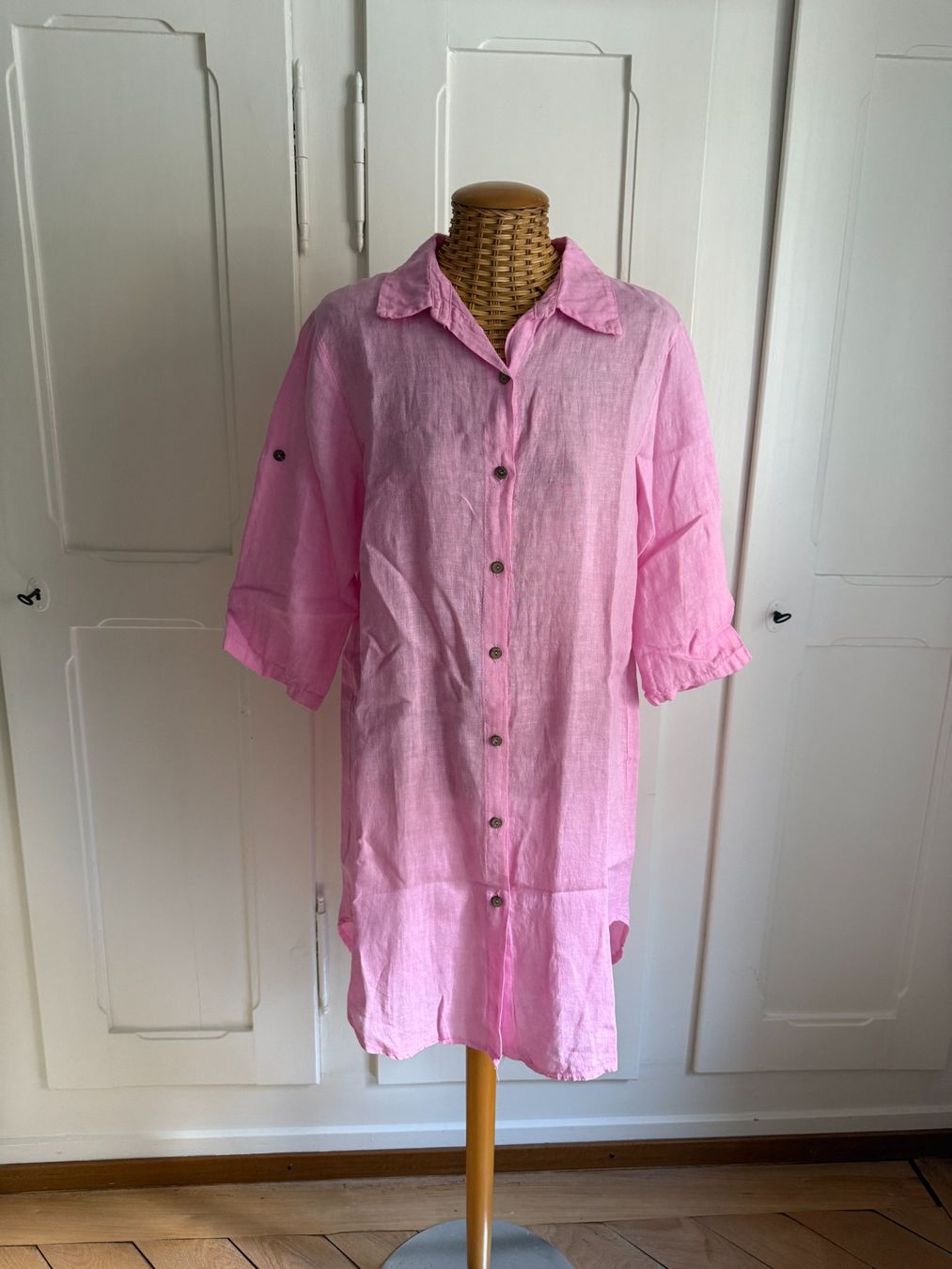 Robes: Leinen Blusenkleid pink S – D'occasion à Zürich par Diazaio
