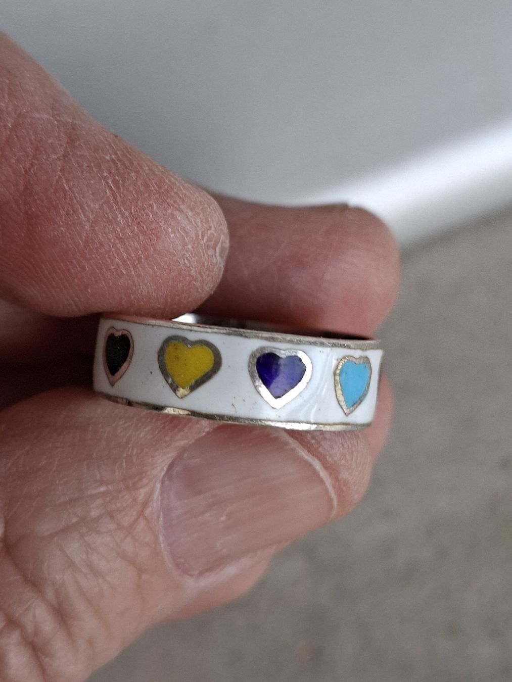 Anelli: Ring Silber 925 Gr. 54 Emaille – Usato da Remetschwil venduto da littleredboots 4