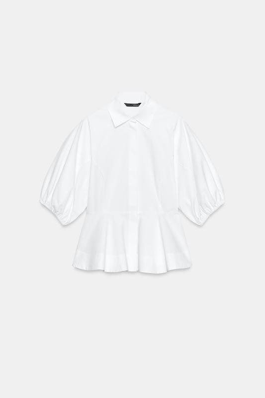Zara Camicette: ZARA Peplum Bluse Hemdbluse Hemd  Baumwolle Gr.38 – Nuovo (secondo la descrizione) da Rotkreuz venduto da ILURENA 8