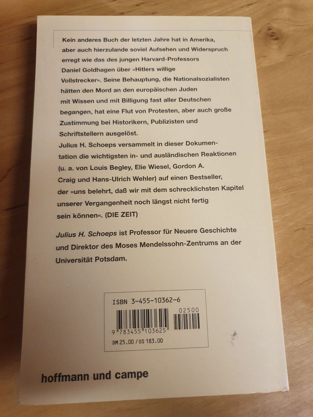 Libri: Ein Volk von Mördern? Die Dokumentation – Usato da Oberdorf BL venduto da BaldenEagle 1