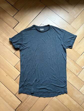 BERSHKA - T-Shirt blau-schwarz L