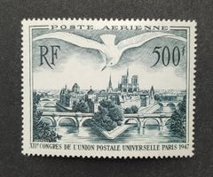 Frankreich 1947, Flugpost, 500fr ungestempelt