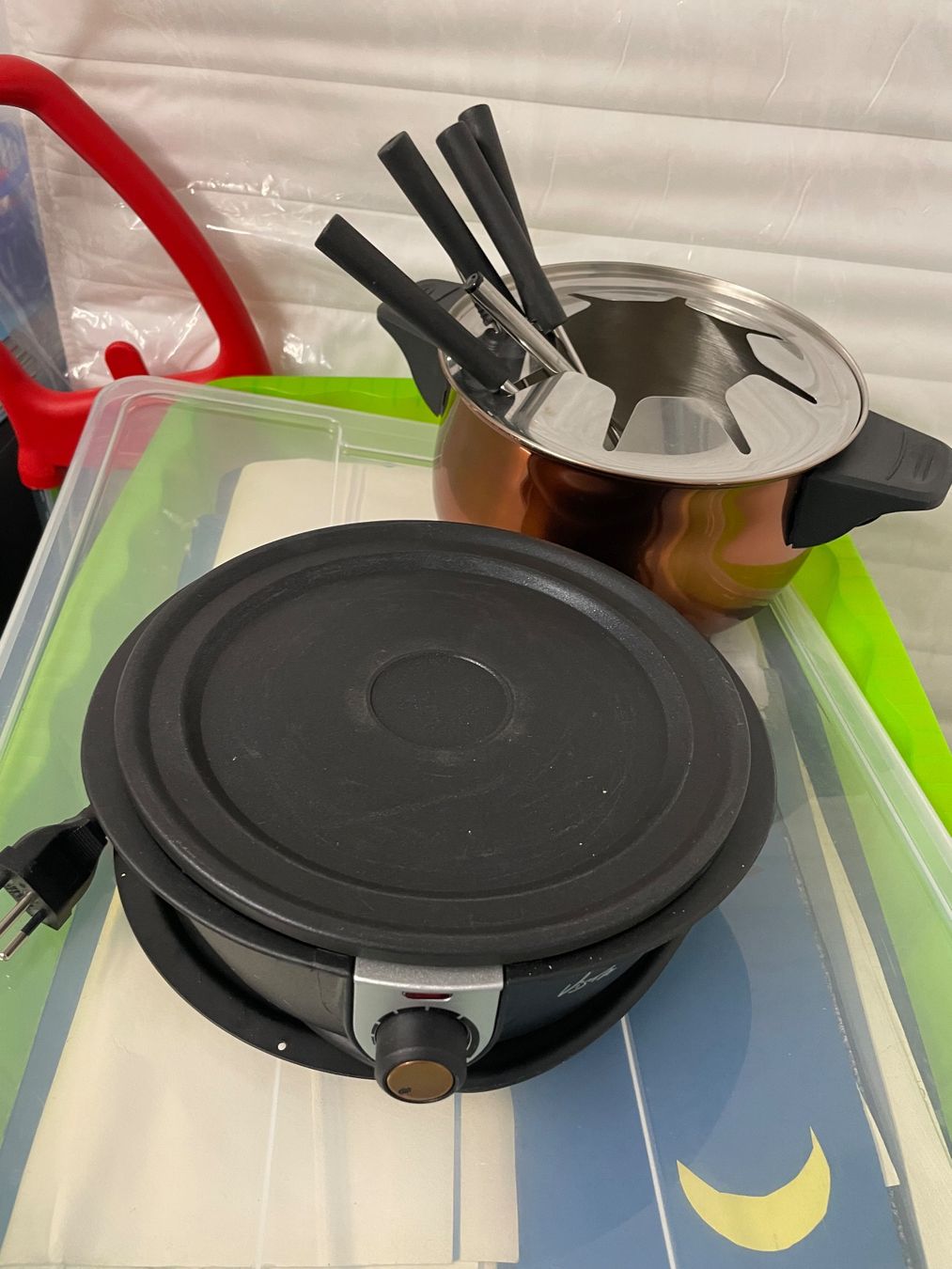 Elettrodomestici da cucina: Fondue-Set Kupferfarben Elektrisch – Nuovo (secondo la descrizione) da Niederglatt ZH venduto da ctulimp 2