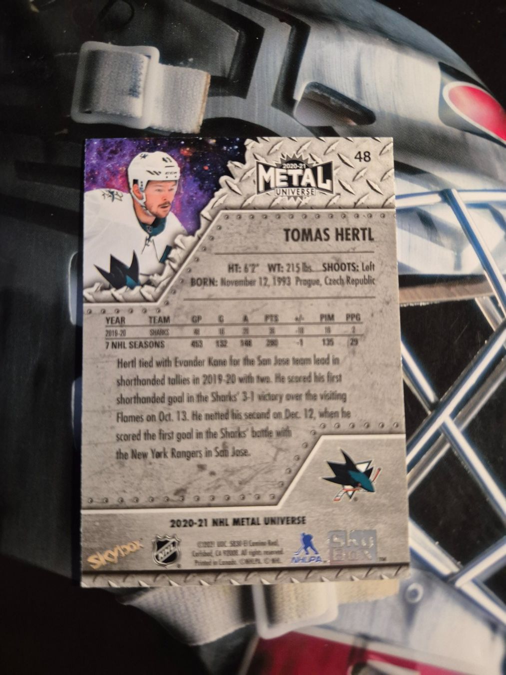 NHL Carte collezionabili: NHL Tomas Hertl San Jose Sharks – Usato da Treiten venduto da Sauber73 1