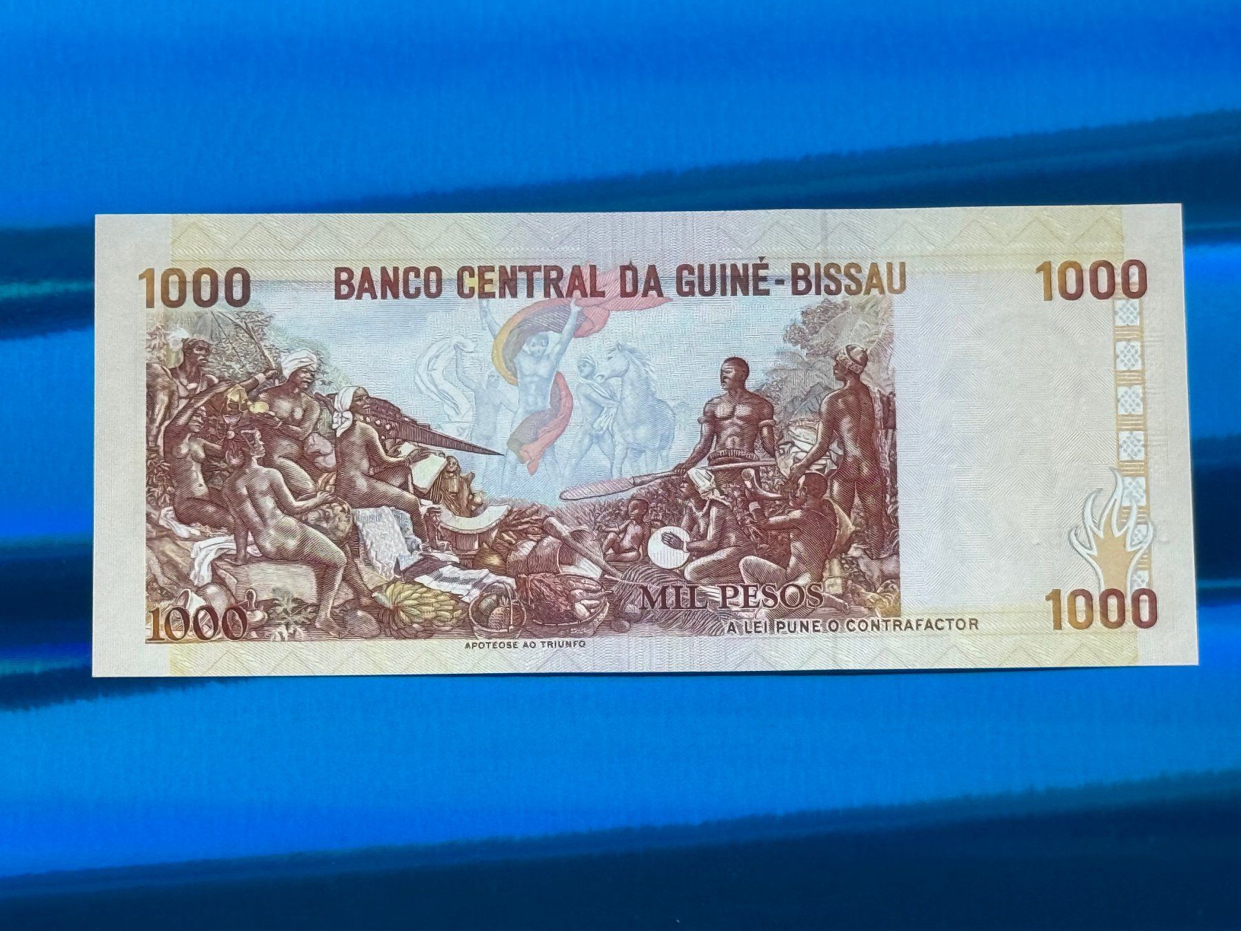 Banconote: Guinea Bissau 1993 - 1000 Pesos UNC – Nuovo e nell'imballaggio originale da Pfäffikon SZ venduto da Sieben77 2