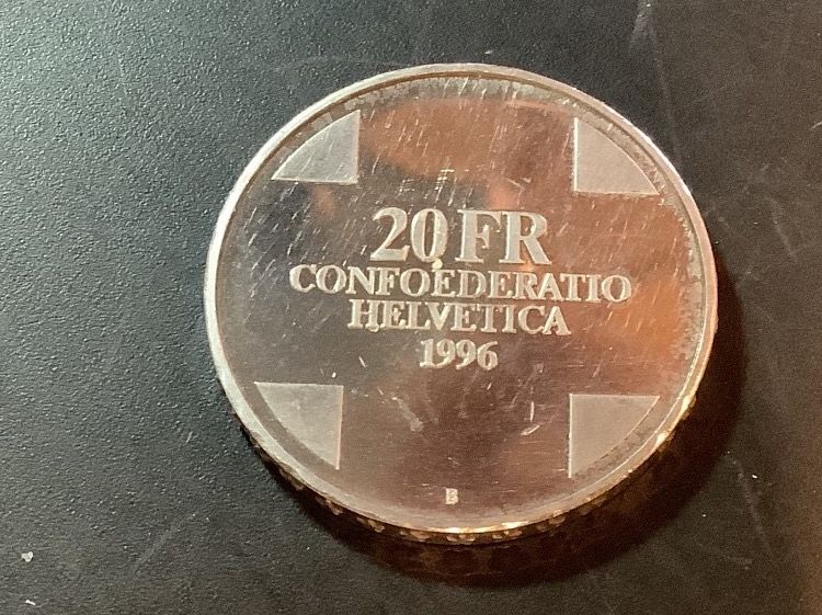 20. Fr. Schweizer Münze Jahrgang 1996 Kaufen auf Ricardo