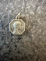 Amulett Medaille Mirakuloes Madonna Oktaeder Vintage 925 Sil
