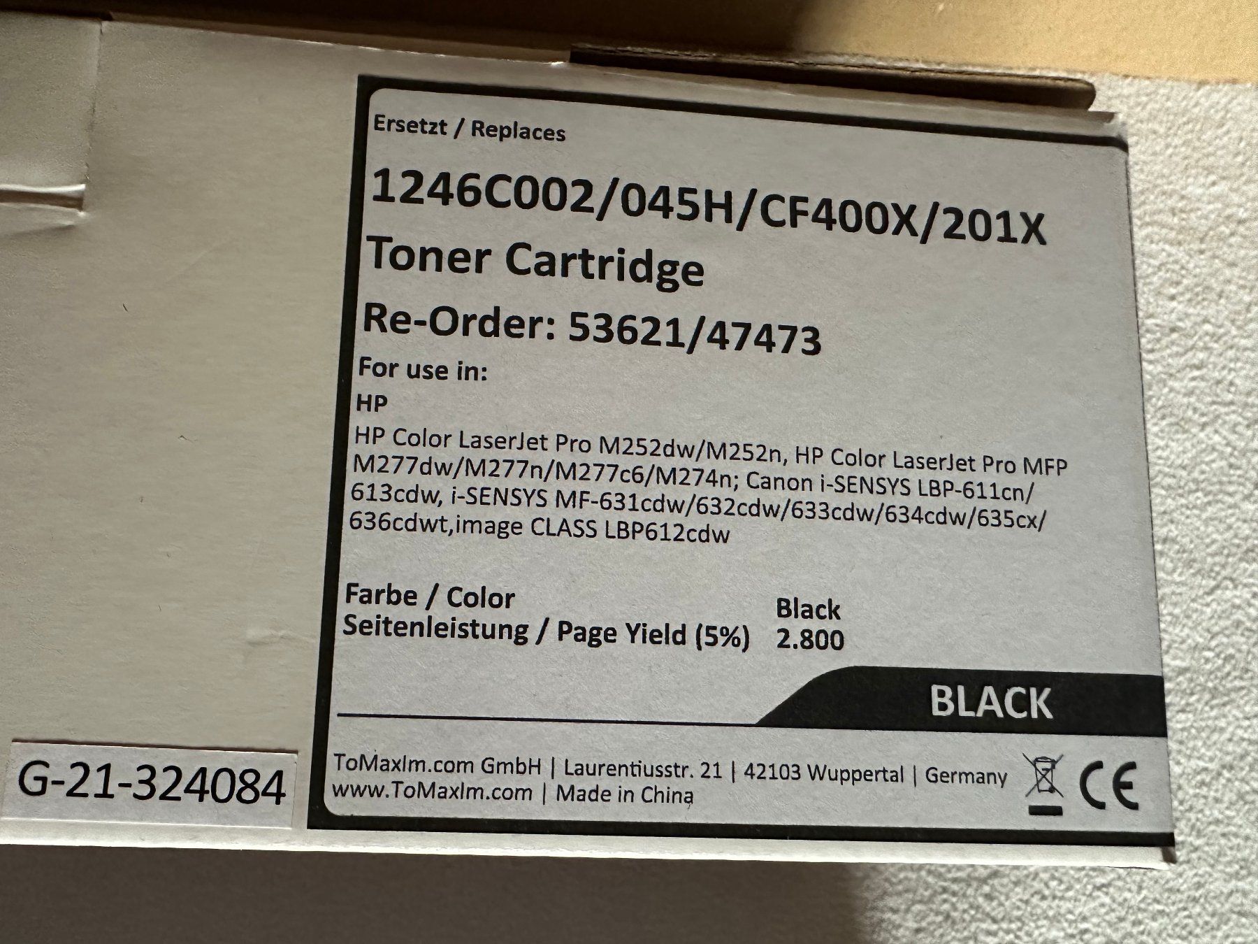 Cartucce per stampanti & toner: 2 cartouches Toner noir pour HP – Usato da Ste-Croix venduto da mjmg 1